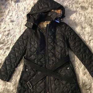 Burberry Baughton 18 Quilted Coat sz XS
